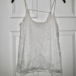 white laced top
